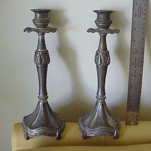 Elegant Silver Candle Holders